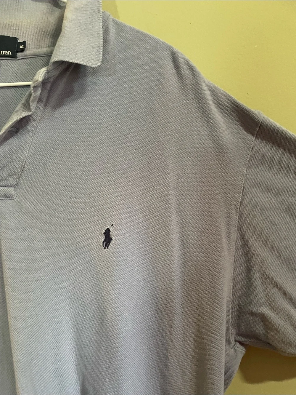 Polo by Ralph Lauren Light Steel Blue Pique Polo Shirt